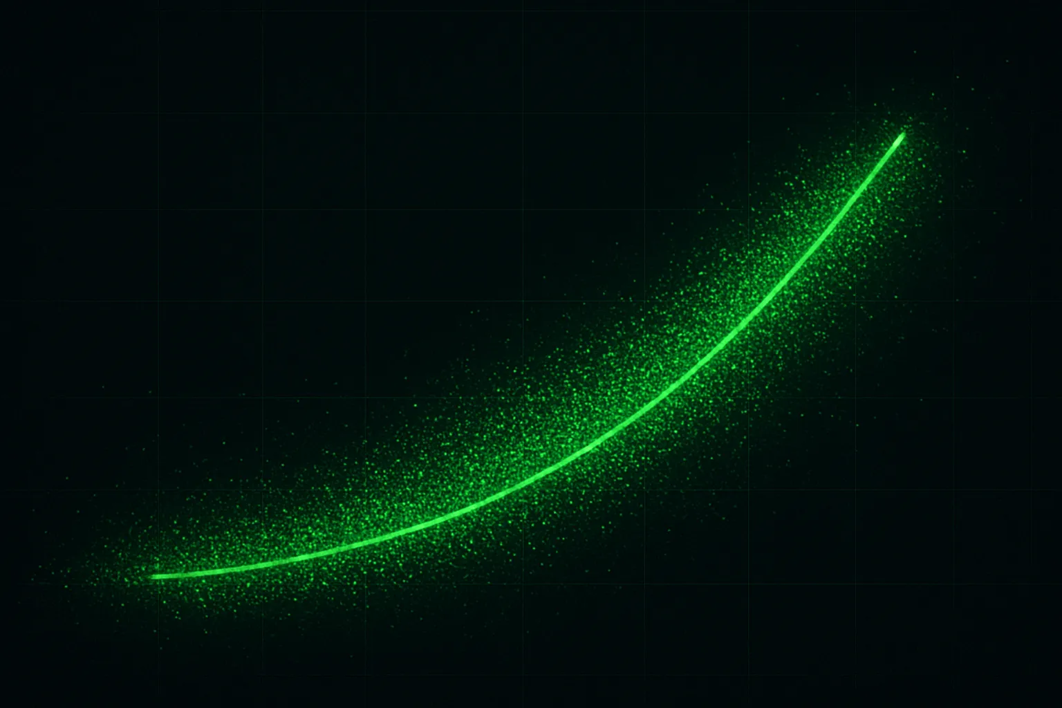 Data visualisation showing organic traffic growth trend